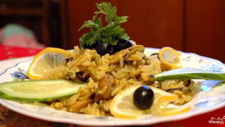 Плов с мидиями в мультиварке