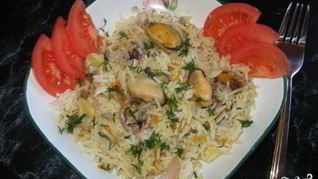 Плов с морепродуктами