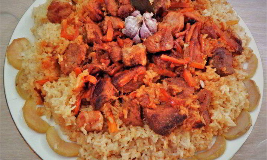 Рецепт плов со свининой и яблоками