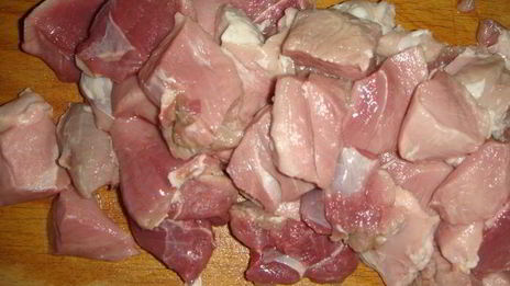 плов со свининой и яблоками