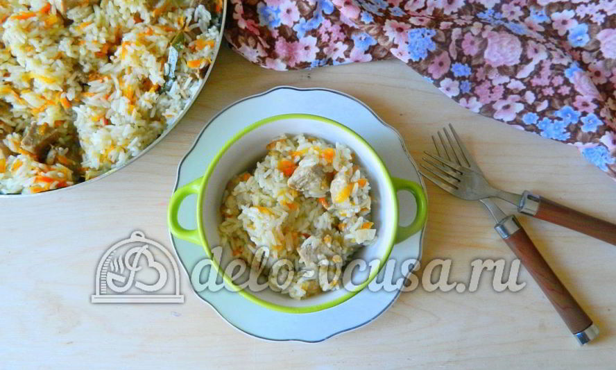 Рецепт плов со свининой на сковороде