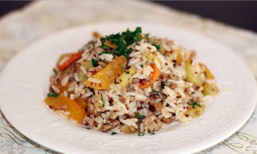 Рецепт плов со свининой по-тайски