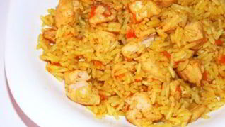 Плов в духовке с курицей