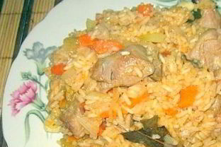 Плов в духовке со свининой рассыпчатый