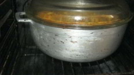 плов в духовке в казане