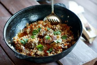 Плов в казане из говядины