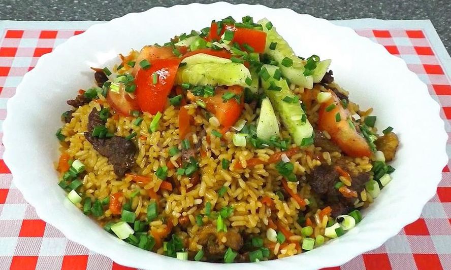 Рецепт плов в сковороде вок