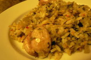 Постный зеленый плов