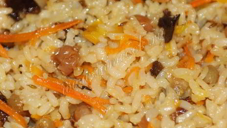 сладкий постный плов