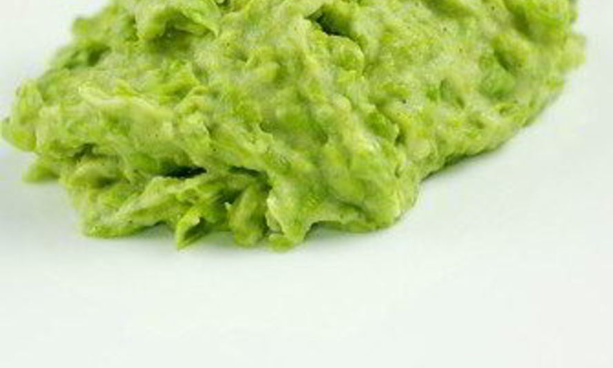 Рецепт пюре картофельное с горошком и чесноком