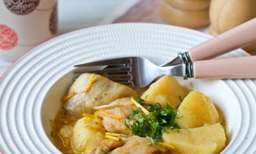 Рецепт апельсиновое рагу из курицы и картофеля