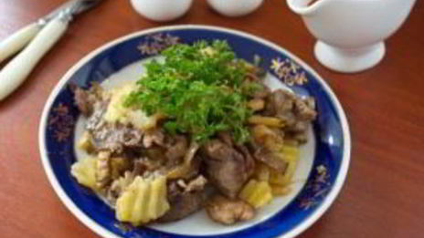 картофельное рагу с мясом