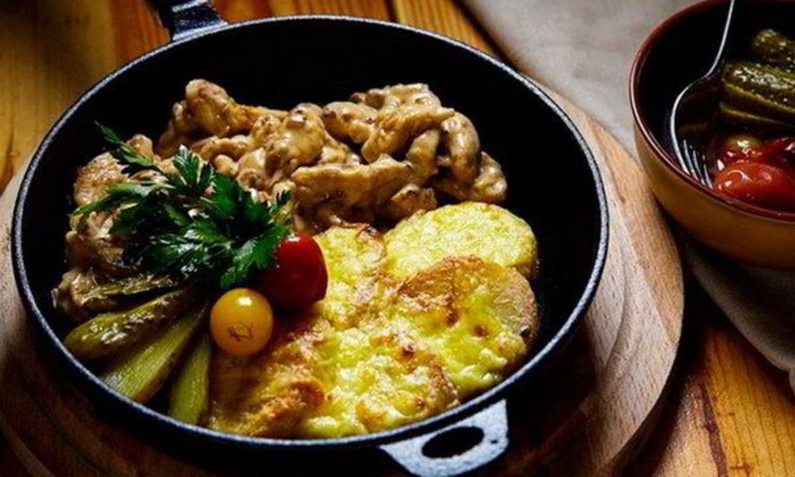 Рецепт куриное фрикасе с картофелем