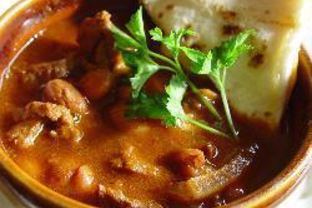 Мексиканское рагу из фарша и фасоли