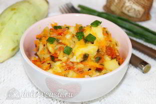 Овощное рагу из картофеля и кабачков