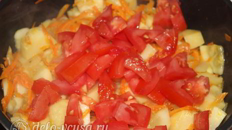 овощное рагу из картофеля и кабачков