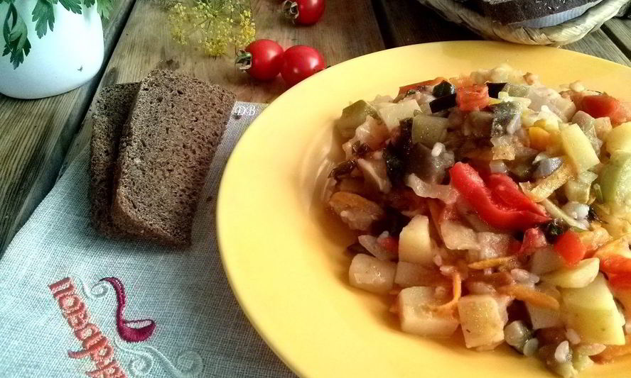 Рецепт овощное рагу с баклажанами и кабачками