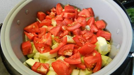 овощное рагу с баклажанами в мультиварке