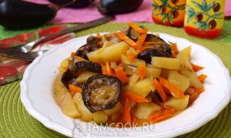 Рецепт овощное рагу с баклажанами
