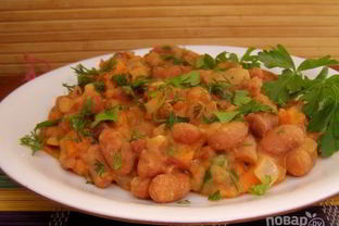 Овощное рагу с фасолью