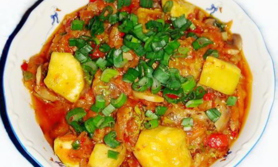 Рецепт овощное рагу с грибами, кабачками и баклажанами