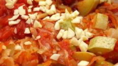 овощное рагу с кабачками