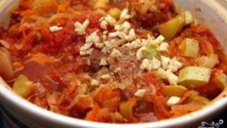 овощное рагу с кабачками