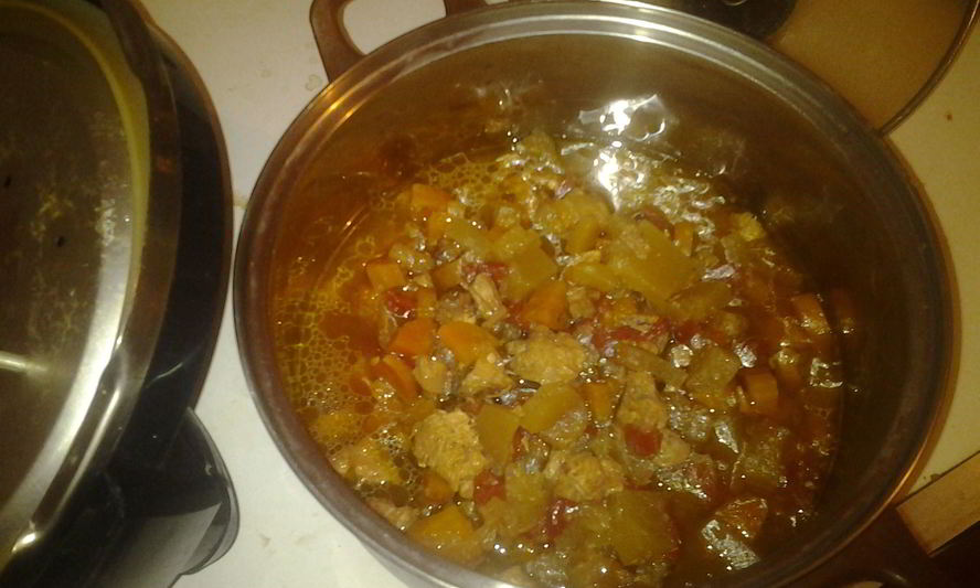 Рецепт овощное рагу с курицей в мультиварке