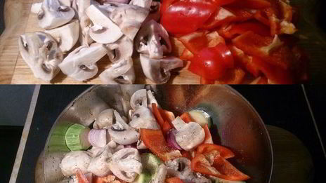 печеное овощное рагу