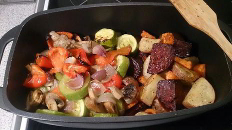 печеное овощное рагу