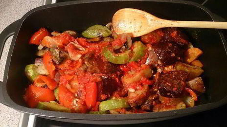 печеное овощное рагу