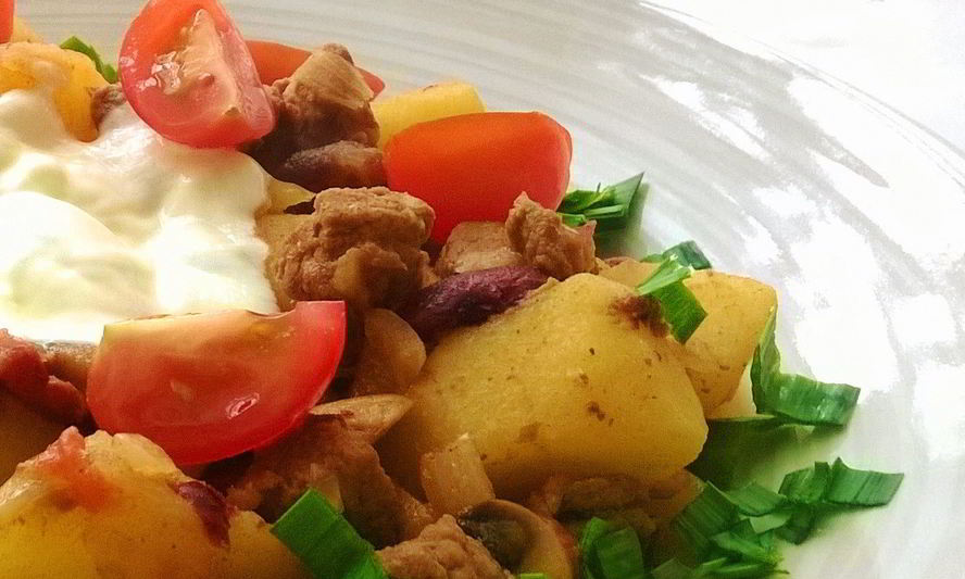 Рецепт рагу из говядины с фасолью