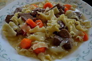 Рагу из говядины с лапшой