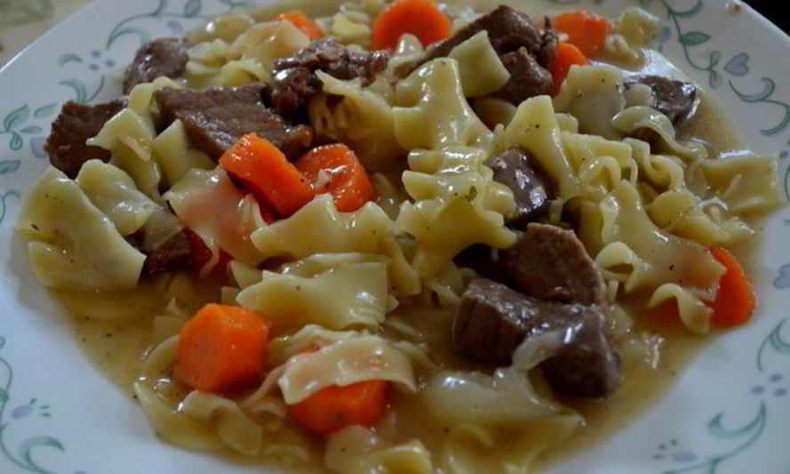 Рецепт рагу из говядины с лапшой