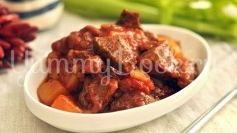 рагу из говядины с овощами