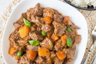 Рагу из говядины с тыквой