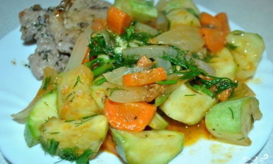 Рецепт рагу из кабачков и помидоров