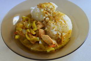 Рагу из кабачков с рисом