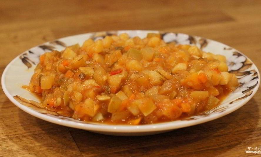 Рецепт рагу из кабачков