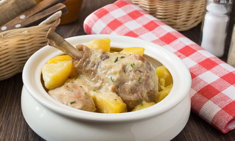 Рецепт рагу из курицы в сметане