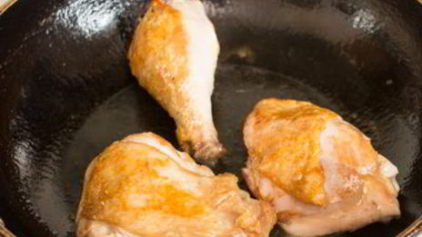 рагу из курицы в сметане