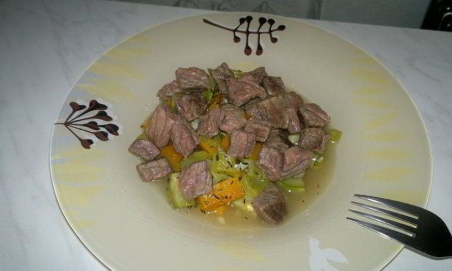 Рецепт рагу из молодых овощей и говядины