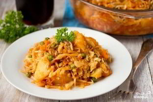 Рагу из патиссонов и кабачков