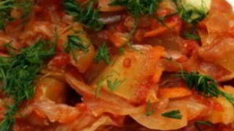 рагу из патиссонов и кабачков