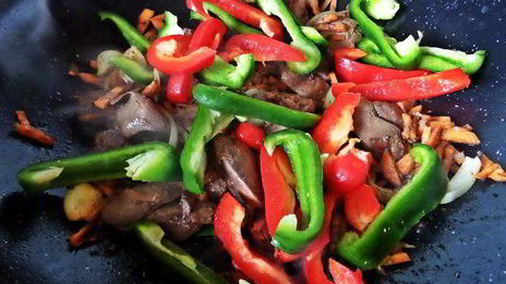 рагу из печенки с овощами