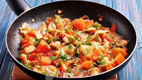 рагу из тыквы с овощами