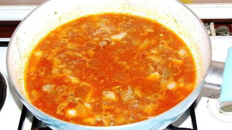 рагу из зеленого горошка с мясом