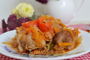 Рагу овощное с мясом в мультиварке