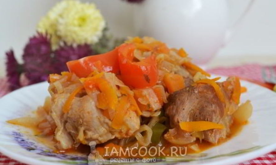 Рецепт рагу овощное с мясом в мультиварке