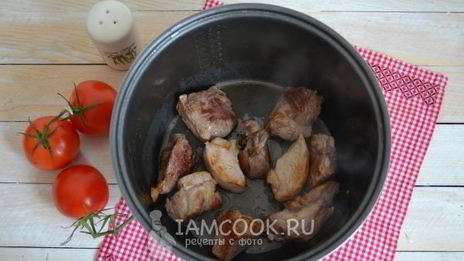 рагу овощное с мясом в мультиварке